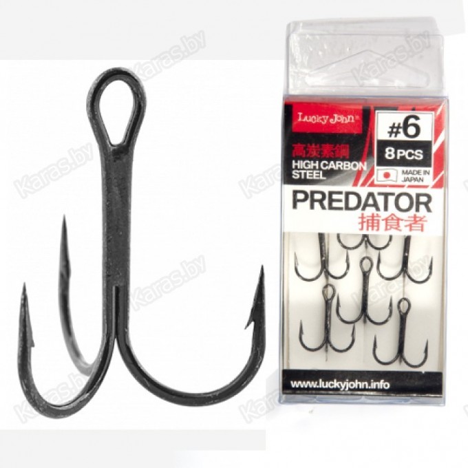 Крючки-тройники LUCKY JOHN PREDATOR LJH236 №1, 7 шт LJH236-001 Крючки-тройники LUCKY JOHN PREDATOR LJH236 №1, 7 шт LJH236-001