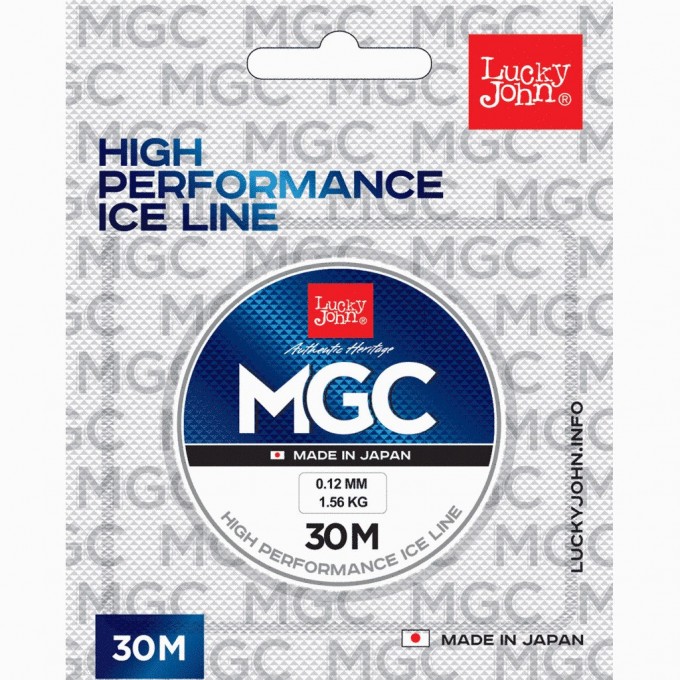 Леска монофильная зимняя LUCKY JOHN MGC, 30 м - 0.16 мм, прозрачная LJ4000-016 Леска монофильная зимняя LUCKY JOHN MGC, 30 м - 0.16 мм, прозрачная LJ4000-016