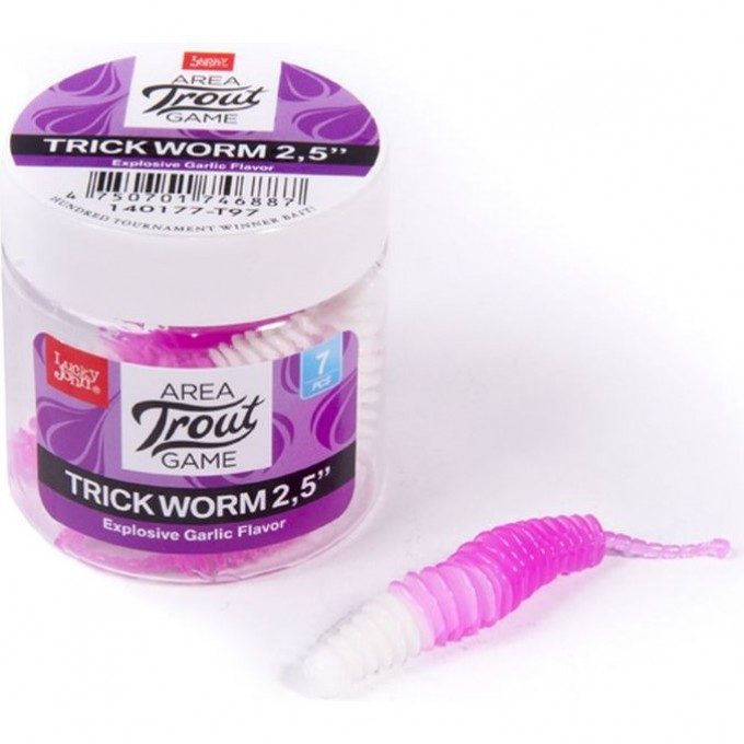 Слаги съедобные искусственные LUCKY JOHN PRO SERIES TRICK WORM 2.0in (51 мм), цвет t97, 10 шт 140160-T97 Слаги съедобные искусственные LUCKY JOHN PRO SERIES TRICK WORM 2.0in (51 мм), цвет t97, 10 шт 140160-T97