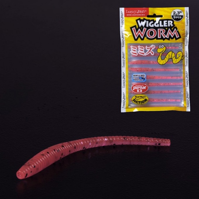 Слаги съедобные искусственные LUCKY JOHN PRO SERIES WIGGLER WORM, 2.3in (5.84 см), цвет 052, 9шт. 140153-052 Слаги съедобные искусственные LUCKY JOHN PRO SERIES WIGGLER WORM, 2.3in (5.84 см), цвет 052, 9шт. 140153-052
