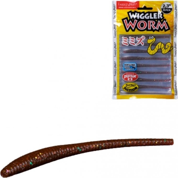 Слаги съедобные искусственные LUCKY JOHN PRO SERIES WIGGLER WORM, 2.3in (5.84 см), цвет pa03, 9шт. 140153-PA03 Слаги съедобные искусственные LUCKY JOHN PRO SERIES WIGGLER WORM, 2.3in (5.84 см), цвет pa03, 9шт. 140153-PA03