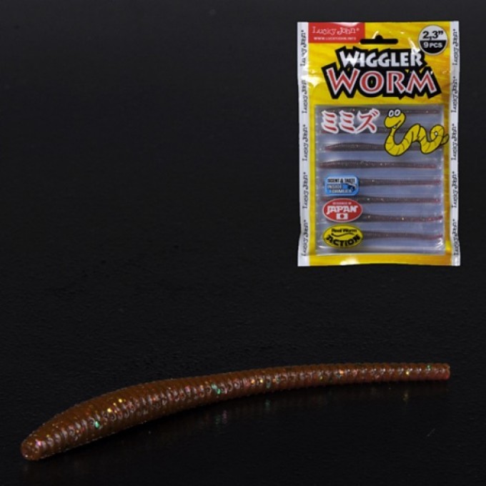 Слаги съедобные искусственные LUCKY JOHN PRO SERIES WIGGLER WORM, 2.3in (5.84 см), цвет s13, 9шт. 140153-S13 Слаги съедобные искусственные LUCKY JOHN PRO SERIES WIGGLER WORM, 2.3in (5.84 см), цвет s13, 9шт. 140153-S13