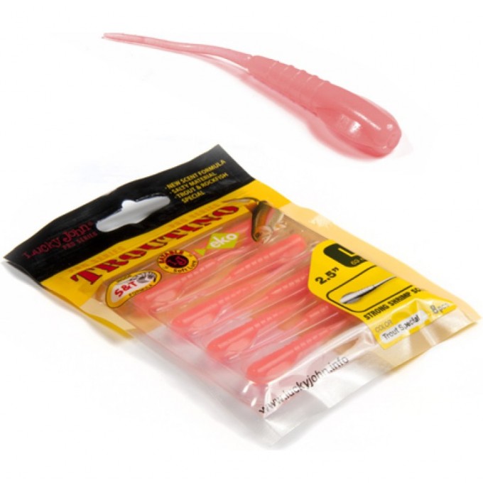 Твистеры съедобные LUCKY JOHN PRO SERIES TROUTINO, 1.7 in (43 мм), цвет s20, 12шт 140124-S20 Твистеры съедобные LUCKY JOHN PRO SERIES TROUTINO, 1.7 in (43 мм), цвет s20, 12шт 140124-S20