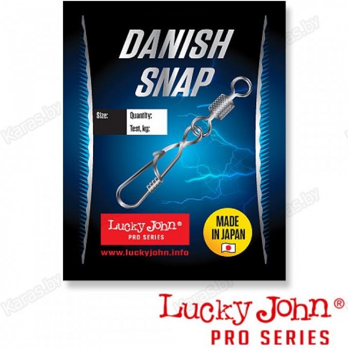 Вертлюг с застежкой LUCKY JOHN PRO SERIES ROLLING AND INTERLOCK 004 7Шт. LJP5410-004 Вертлюг с застежкой LUCKY JOHN PRO SERIES ROLLING AND INTERLOCK 004 7Шт. LJP5410-004
