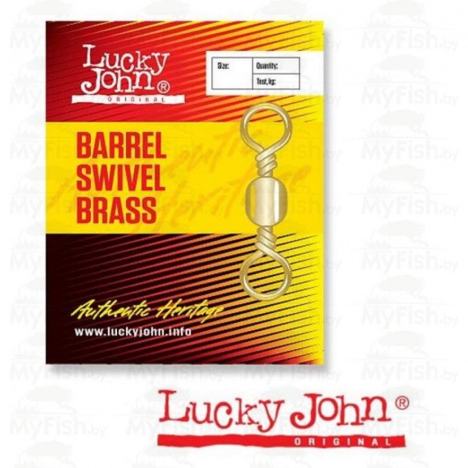 Вертлюги LUCKY JOHN BARREL BRASS 001 5Шт. LJ5003-001 Вертлюги LUCKY JOHN BARREL BRASS 001 5Шт. LJ5003-001