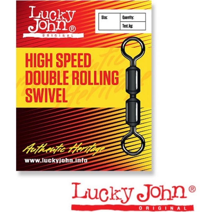 Вертлюги LUCKY JOHN HIGH SPEED DOUBLE ROLLING K004/0 5Шт. LJ5067-K040 Вертлюги LUCKY JOHN HIGH SPEED DOUBLE ROLLING K004/0 5Шт. LJ5067-K040