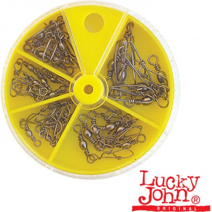 Вертлюги с застежкой LUCKY JOHN 30Шт. Набор LJ5030-999 Вертлюги с застежкой LUCKY JOHN 30Шт. Набор LJ5030-999
