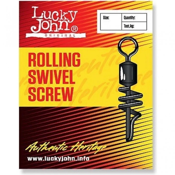 Вертлюги с застежкой LUCKY JOHN ROLLING AND SCREW 002 7Шт. LJ5052-002 Вертлюги с застежкой LUCKY JOHN ROLLING AND SCREW 002 7Шт. LJ5052-002
