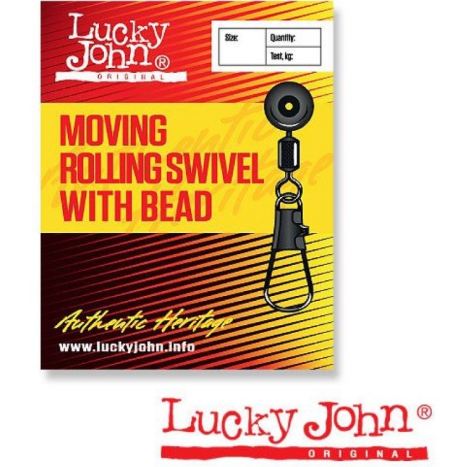 Вертлюги с застежкой скользящие LUCKY JOHN MOVING ROLLING AND INTERLOCK 00L 5Шт. LJ5054-00L Вертлюги с застежкой скользящие LUCKY JOHN MOVING ROLLING AND INTERLOCK 00L 5Шт. LJ5054-00L