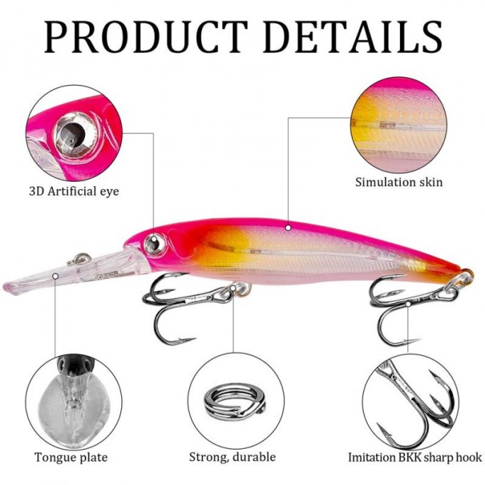 Воблер суспендер LUCKY JOHN Nuna Minnow Sp 09.00/e456 LJE15090-E456 Воблер суспендер LUCKY JOHN Nuna Minnow Sp 09.00/e456 LJE15090-E456