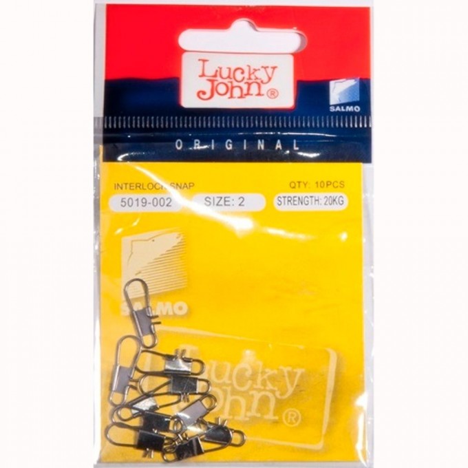 Застежки LUCKY JOHN BLACK INTERLOCK SNAP KARABINE 002 10Шт. 5019-002 Застежки LUCKY JOHN BLACK INTERLOCK SNAP KARABINE 002 10Шт. 5019-002