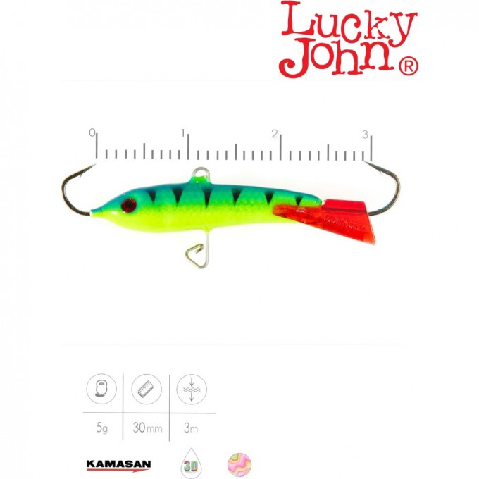 Балансир LUCKY JOHN CLASSIC 3 30 мм, цвет 36RT 81300-36RT Балансир LUCKY JOHN CLASSIC 3 30 мм, цвет 36RT 81300-36RT