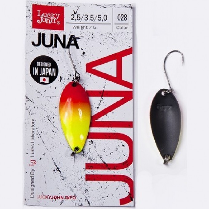 Блесна колеблющаяся LUCKY JOHN JUNA 2,5 г, цвет 028 LJJU25-028 Блесна колеблющаяся LUCKY JOHN JUNA 2,5 г, цвет 028 LJJU25-028