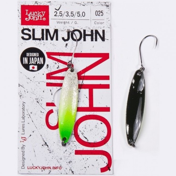 Блесна колеблющаяся LUCKY JOHN SLIM JOHN 2,5 г, цвет 025 LJSJ25-025 Блесна колеблющаяся LUCKY JOHN SLIM JOHN 2,5 г, цвет 025 LJSJ25-025