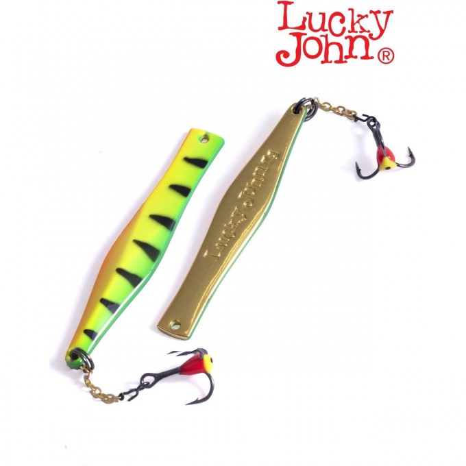 Блесна вертикальная зимняя LUCKY JOHN KALOMIES с цепочкой и тройником 60мм TIGER LJK60-T Блесна вертикальная зимняя LUCKY JOHN KALOMIES с цепочкой и тройником 60мм TIGER LJK60-T