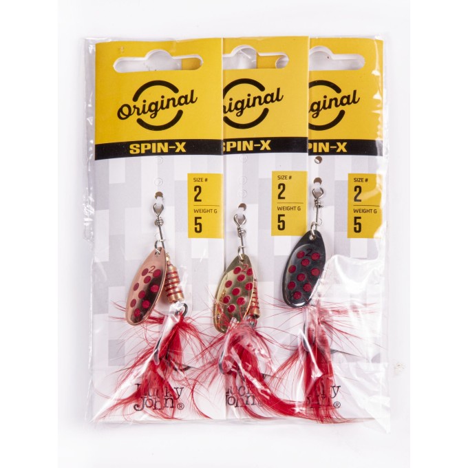 Блесна вращающаяся LUCKY JOHN SPIN X ROUND 02 5г, цвет CR/GR/SR 3шт. LJSR02-001SET Блесна вращающаяся LUCKY JOHN SPIN X ROUND 02 5г, цвет CR/GR/SR 3шт. LJSR02-001SET
