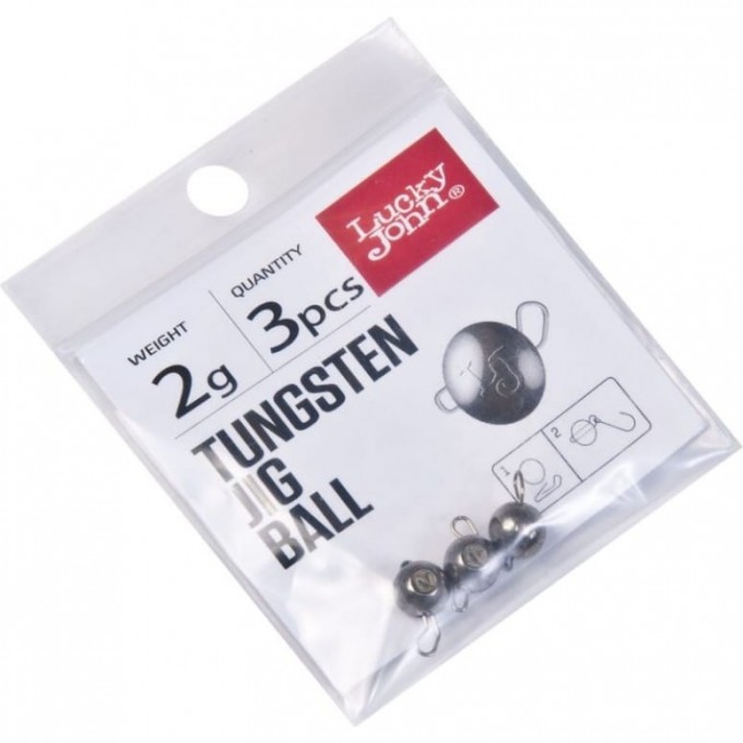Джиг-головки LUCKY JOHN TUNGSTEN JIG BALL 2 г, набор 3шт. LJTB-002 Джиг-головки LUCKY JOHN TUNGSTEN JIG BALL 2 г, набор 3шт. LJTB-002