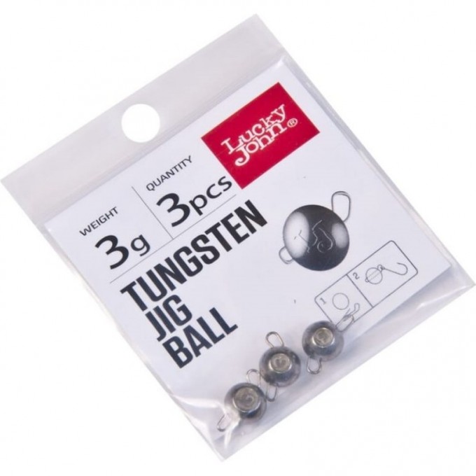 Джиг-головки LUCKY JOHN TUNGSTEN JIG BALL 3 г, набор 2шт. LJTB-003 Джиг-головки LUCKY JOHN TUNGSTEN JIG BALL 3 г, набор 2шт. LJTB-003