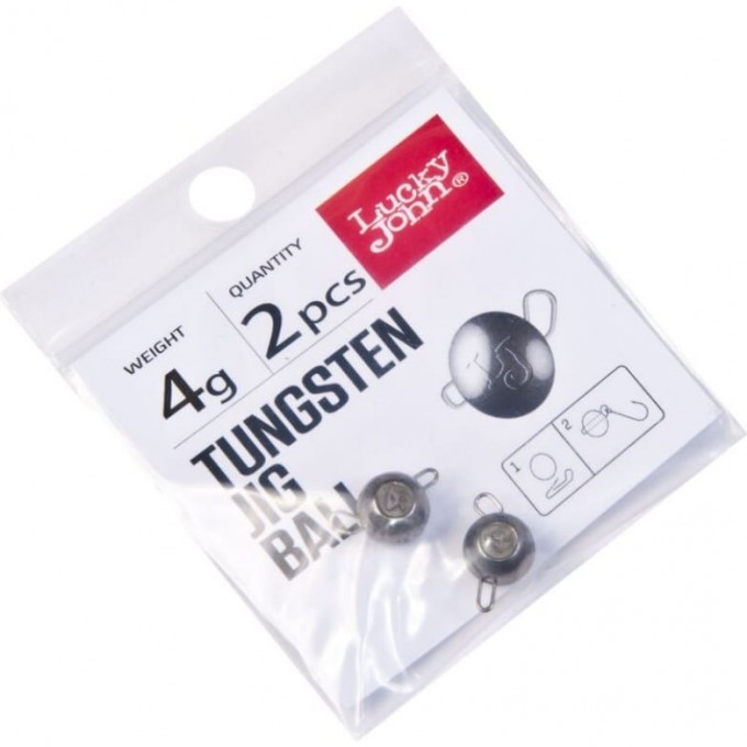 Джиг-головки LUCKY JOHN TUNGSTEN JIG BALL 4 г, набор 2шт. LJTB-004 Джиг-головки LUCKY JOHN TUNGSTEN JIG BALL 4 г, набор 2шт. LJTB-004