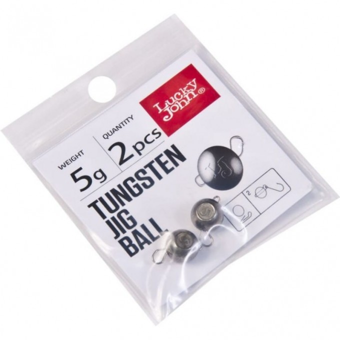 Джиг-головки LUCKY JOHN TUNGSTEN JIG BALL 5 г, набор 2шт. LJTB-005 Джиг-головки LUCKY JOHN TUNGSTEN JIG BALL 5 г, набор 2шт. LJTB-005