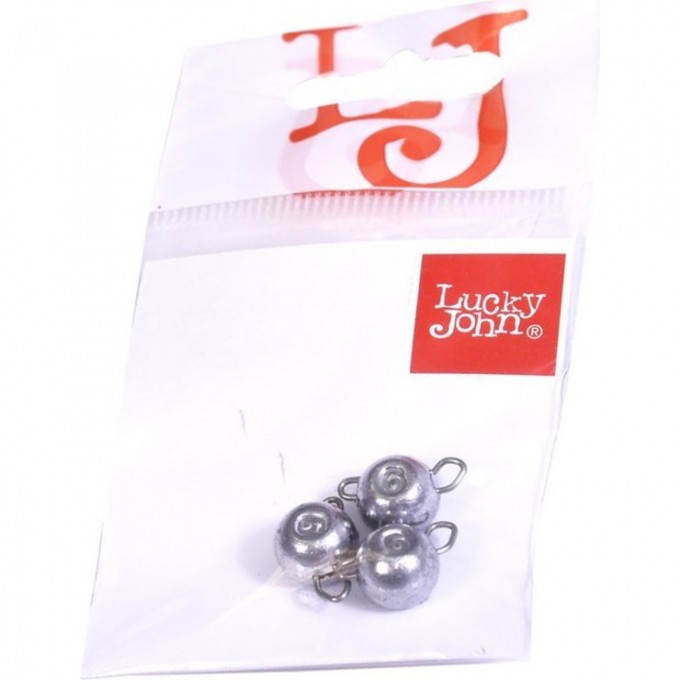 Груз-головки разборные LUCKY JOHN BALL 6г, 3шт LJBR-006 Груз-головки разборные LUCKY JOHN BALL 6г, 3шт LJBR-006