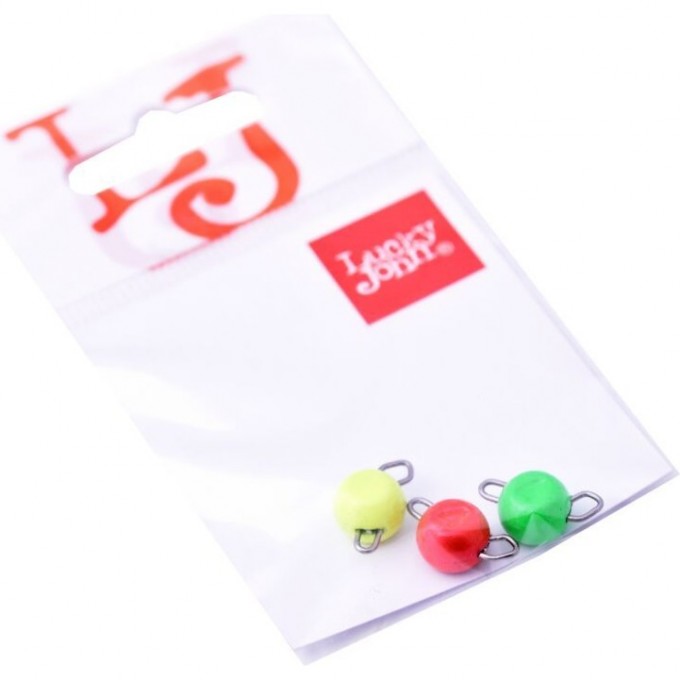 Груз-головки разборные LUCKY JOHN BALL RGY MIX1 20г, 3шт LJBRMIX1-020 Груз-головки разборные LUCKY JOHN BALL RGY MIX1 20г, 3шт LJBRMIX1-020