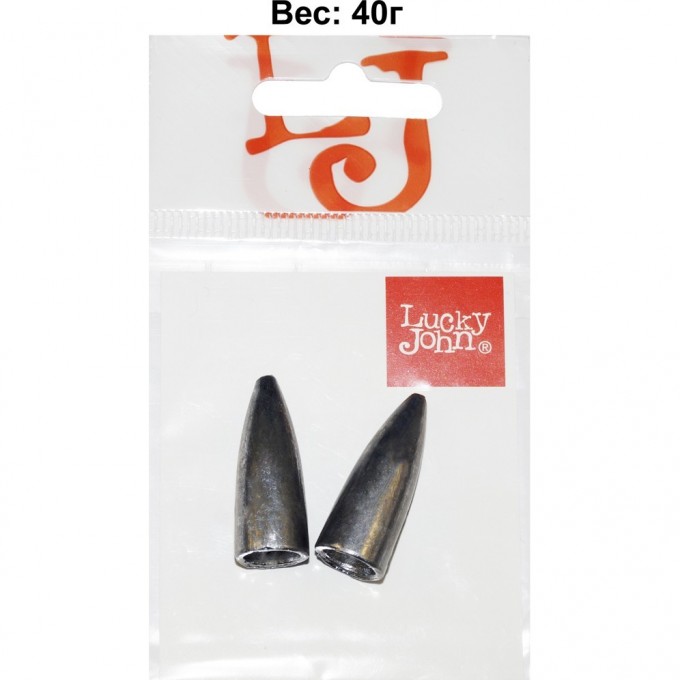 Груз LUCKY JOHN BULLET 40г, уп. 2шт LJBT-040 Груз LUCKY JOHN BULLET 40г, уп. 2шт LJBT-040