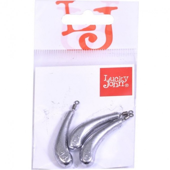 Груза LUCKY JOHN DROP SHOT BANANA 14г 3шт LJDB-014 Груза LUCKY JOHN DROP SHOT BANANA 14г 3шт LJDB-014