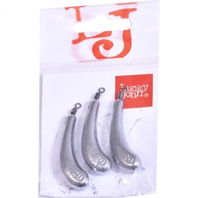 Груза LUCKY JOHN DROP SHOT BANANA 20г 3шт LJDB-020 Груза LUCKY JOHN DROP SHOT BANANA 20г 3шт LJDB-020