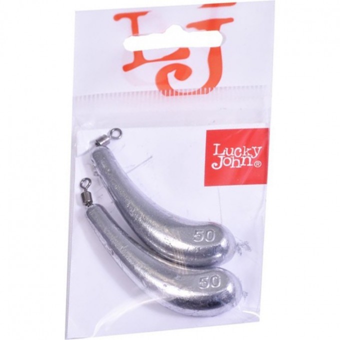 Груза LUCKY JOHN DROP SHOT BANANA 40г 2шт LJDB-040 Груза LUCKY JOHN DROP SHOT BANANA 40г 2шт LJDB-040