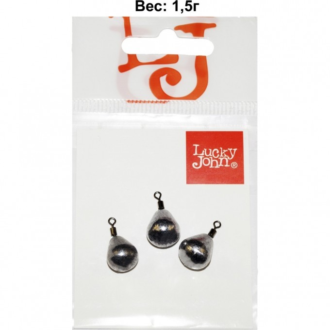 Грузa LUCKY JOHN JIG RIG 1,5г, уп. 3шт LJJR-0015 Грузa LUCKY JOHN JIG RIG 1,5г, уп. 3шт LJJR-0015