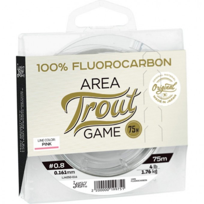 Леска монофильная LUCKY JOHN AREA TROUT GAME FLUOROCARBON Pink 75 м – 0,180 мм LJ4050-018 Леска монофильная LUCKY JOHN AREA TROUT GAME FLUOROCARBON Pink 75 м – 0,180 мм LJ4050-018