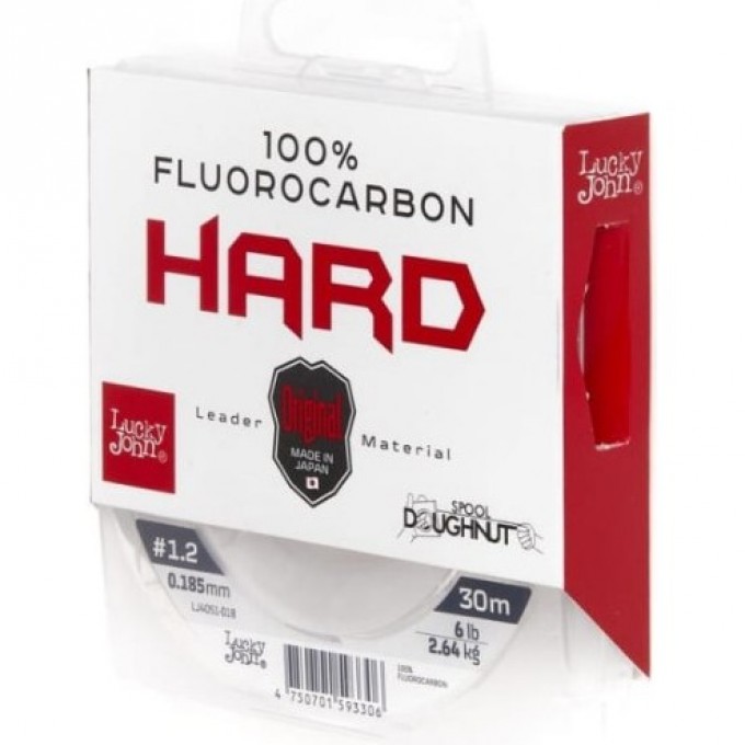 Леска монофильная LUCKY JOHN FLUOROCARBON HARD 30 м – 0,18 мм LJ4051-018 Леска монофильная LUCKY JOHN FLUOROCARBON HARD 30 м – 0,18 мм LJ4051-018