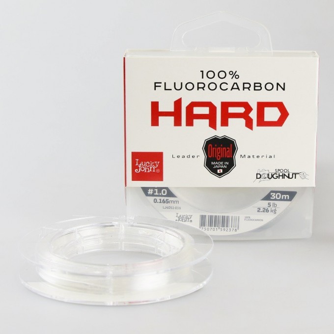 Леска монофильная LUCKY JOHN FLUOROCARBON HARD 30 м – 0,310 мм LJ4051-031 Леска монофильная LUCKY JOHN FLUOROCARBON HARD 30 м – 0,310 мм LJ4051-031