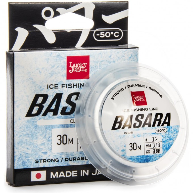 Леска монофильная зимняя LUCKY JOHN BASARA Clear 030/018 LJ4003-018 Леска монофильная зимняя LUCKY JOHN BASARA Clear 030/018 LJ4003-018