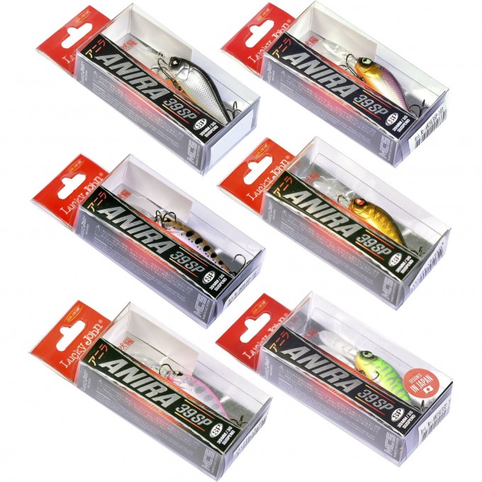 Набор воблеров LUCKY JOHN PRO SERIES ANIRA LBSP 03.90/017SET 6шт. LJVP-017SET Набор воблеров LUCKY JOHN PRO SERIES ANIRA LBSP 03.90/017SET 6шт. LJVP-017SET