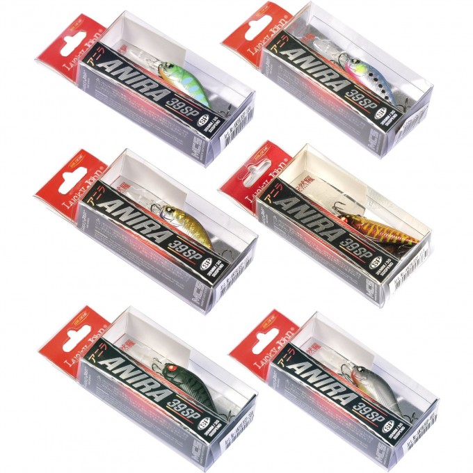 Набор воблеров LUCKY JOHN PRO SERIES ANIRA LBSP 03.90/018SET 6шт. LJVP-018SET Набор воблеров LUCKY JOHN PRO SERIES ANIRA LBSP 03.90/018SET 6шт. LJVP-018SET