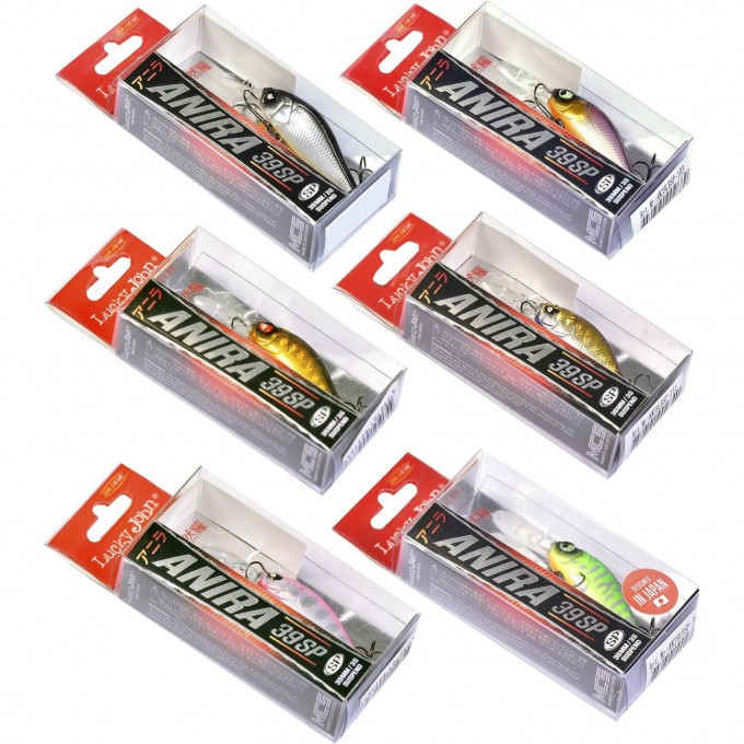 Набор воблеров LUCKY JOHN PRO SERIES ANIRA LBSP 03.90/019SET 6шт. LJVP-019SET Набор воблеров LUCKY JOHN PRO SERIES ANIRA LBSP 03.90/019SET 6шт. LJVP-019SET