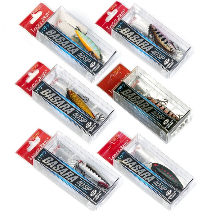 Набор воблеров LUCKY JOHN PRO SERIES BASARA SP 04.00/021SET 6шт. LJVP-021SET Набор воблеров LUCKY JOHN PRO SERIES BASARA SP 04.00/021SET 6шт. LJVP-021SET
