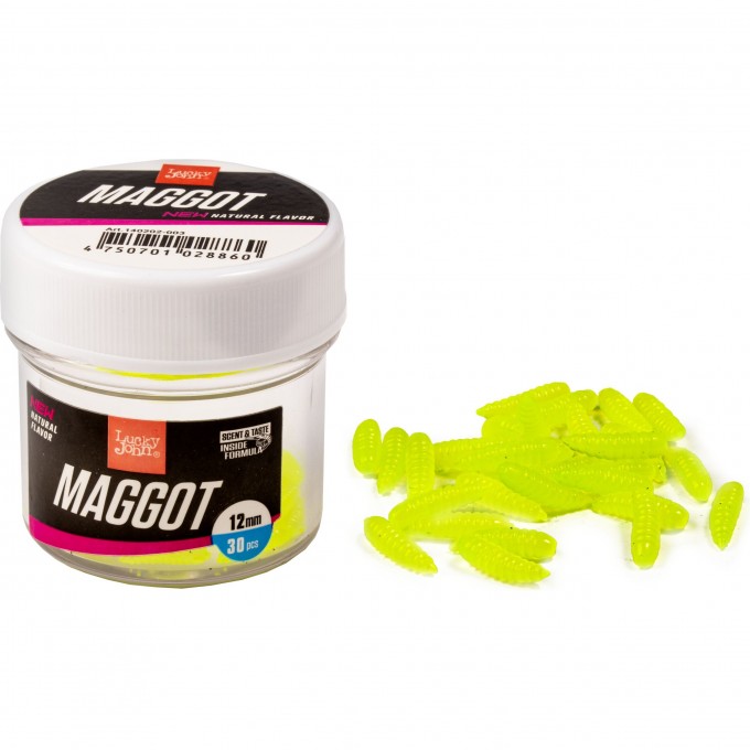 Насадки искусственные съедобные LUCKY JOHN PRO SERIES MAGGOT GREEN опарыш 12мм 30шт. 140202-003 Насадки искусственные съедобные LUCKY JOHN PRO SERIES MAGGOT GREEN опарыш 12мм 30шт. 140202-003