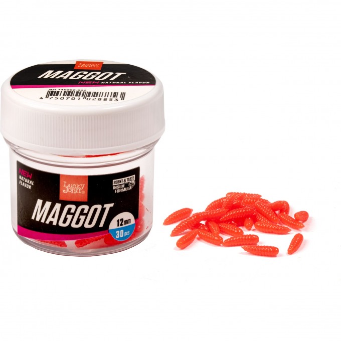 Насадки искусственные съедобные LUCKY JOHN PRO SERIES MAGGOT RED опарыш 12мм 30шт. 140202-002 Насадки искусственные съедобные LUCKY JOHN PRO SERIES MAGGOT RED опарыш 12мм 30шт. 140202-002