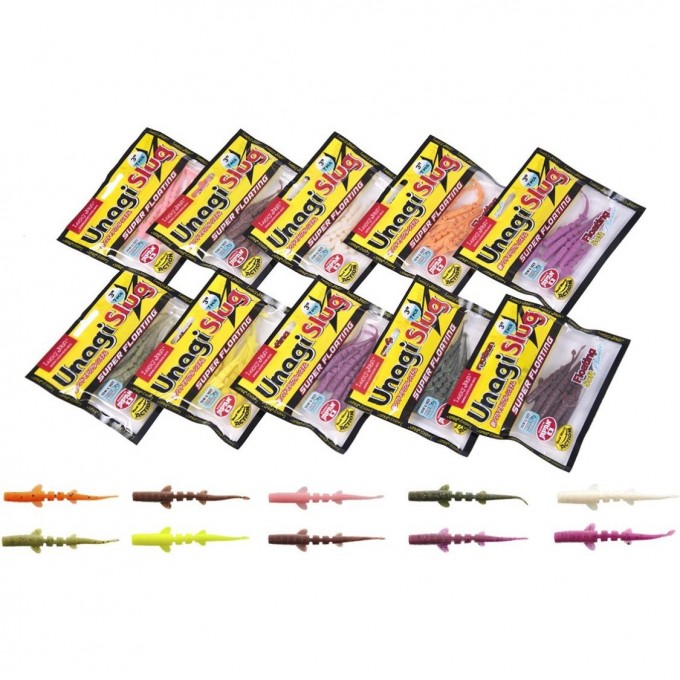 Слаги съедобные плавающие LUCKY JOHN PRO SERIES UNAGI SLUG 2.5in (6,35 см)/01SET 10шт. набор 140304-01SET Слаги съедобные плавающие LUCKY JOHN PRO SERIES UNAGI SLUG 2.5in (6,35 см)/01SET 10шт. набор 140304-01SET