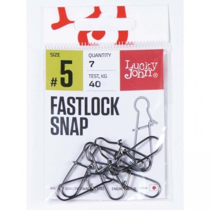 Вертлюги с застежкой LUCKY JOHN PRO SERIES ROLLING SWIVEL FASTLOCK 006 10Шт. LJP5101-006 Вертлюги с застежкой LUCKY JOHN PRO SERIES ROLLING SWIVEL FASTLOCK 006 10Шт. LJP5101-006