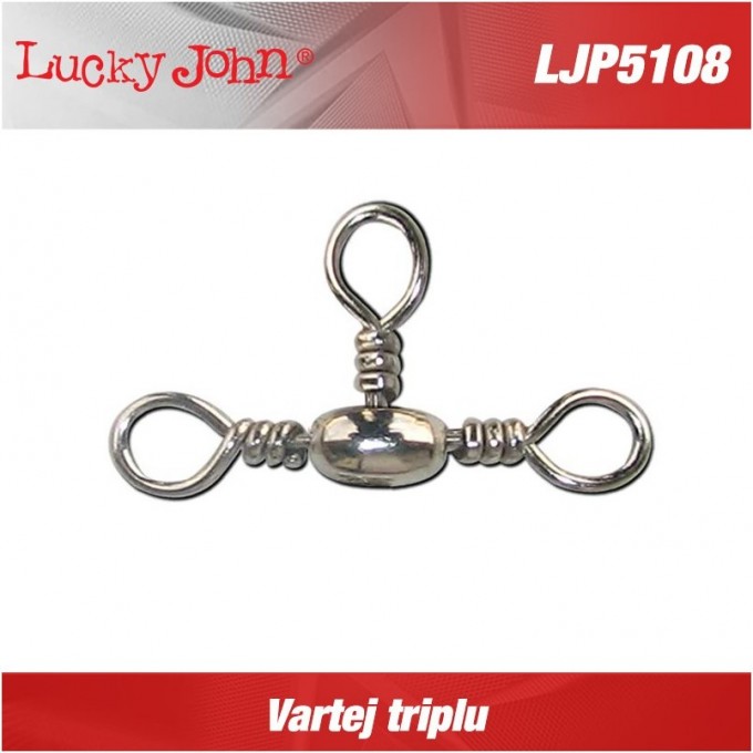 Вертлюги трехсторонние LUCKY JOHN PRO SERIES CROSSLINE SWIVEL 008 10Шт. LJP5108-008 Вертлюги трехсторонние LUCKY JOHN PRO SERIES CROSSLINE SWIVEL 008 10Шт. LJP5108-008