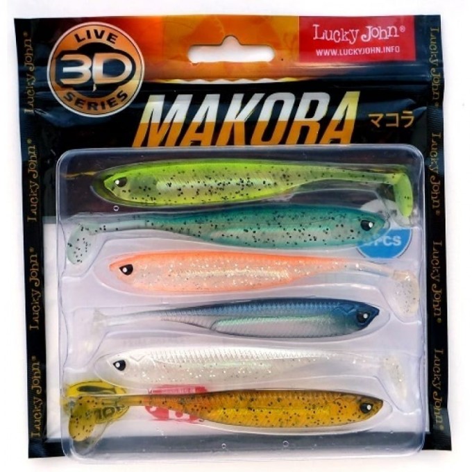 Виброхвост LUCKY JOHN 3D SERIES MAKORA SHAD TAIL 4.0in (10 см), цвет mix1 6Шт. 140408-MIX1 Виброхвост LUCKY JOHN 3D SERIES MAKORA SHAD TAIL 4.0in (10 см), цвет mix1 6Шт. 140408-MIX1