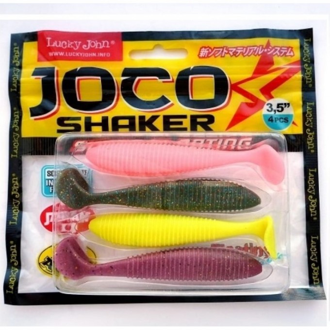 Виброхвосты LUCKY JOHN JOCO SHAKER 3.5in (8,89 см), цвет mix 4Шт. 140302-MIX1 Виброхвосты LUCKY JOHN JOCO SHAKER 3.5in (8,89 см), цвет mix 4Шт. 140302-MIX1