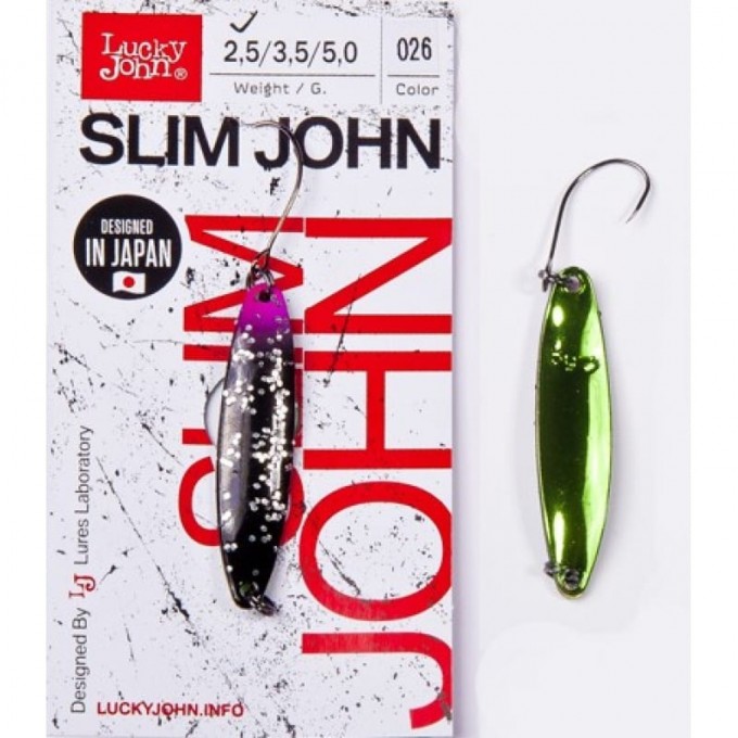 Блесна колеблющаяся LUCKY JOHN SLIM JOHN 5 г, цвет 026 LJSJ50-026 Блесна колеблющаяся LUCKY JOHN SLIM JOHN 5 г, цвет 026 LJSJ50-026