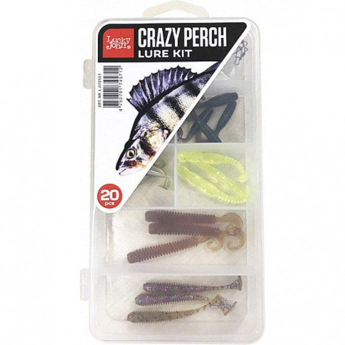 Набор силиконовых приманок LUCKY JOHN CRAZY PERCH SET LJ012SET Набор силиконовых приманок LUCKY JOHN CRAZY PERCH SET LJ012SET
