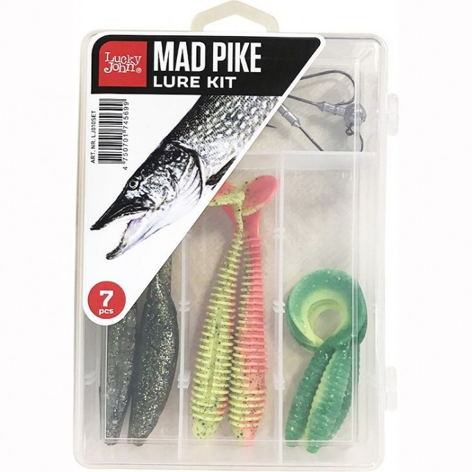 Набор силиконовых приманок LUCKY JOHN MAD PIKE SET LJ010SET Набор силиконовых приманок LUCKY JOHN MAD PIKE SET LJ010SET