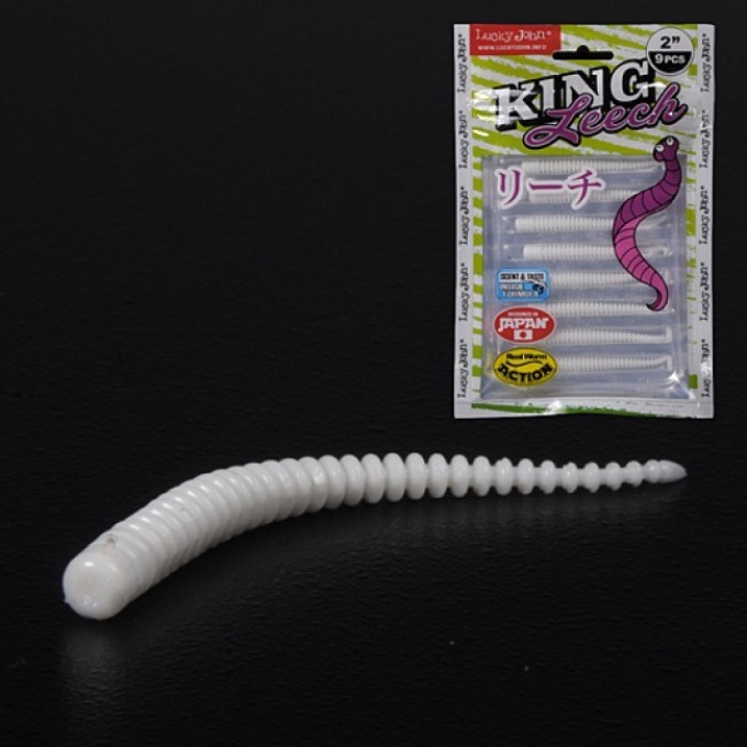 Слаги съедобные искусственные LUCKY JOHN PRO SERIES KING LEECH 2in (5 см), цвет 033, 9шт. 140152-033 Слаги съедобные искусственные LUCKY JOHN PRO SERIES KING LEECH 2in (5 см), цвет 033, 9шт. 140152-033